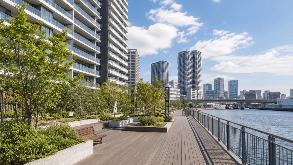 五反田周辺の都市型マンション暮らしを想起させる室内